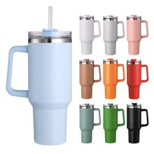 40oz Tumbler with Handle Insulated Stainless Steel